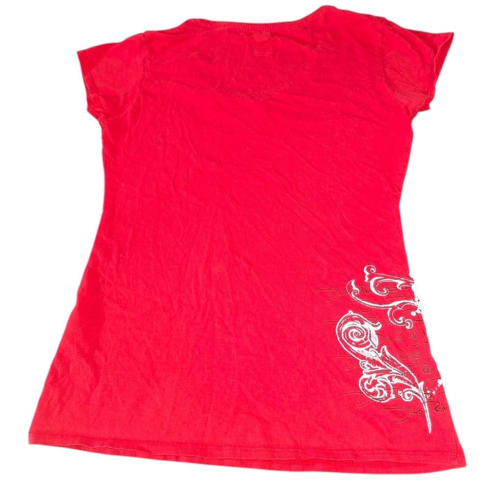 NHL Red Wings Women's Red Tee - Picture 2 of 4